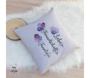 ADVENTSKALENDER 1. Dezember - Stickserie - Rose Liebe Freundschaft Familie